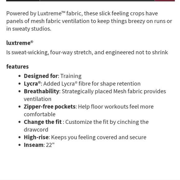 Lululemon Pace Rival High-Rise Crop - Picture 11 of 12